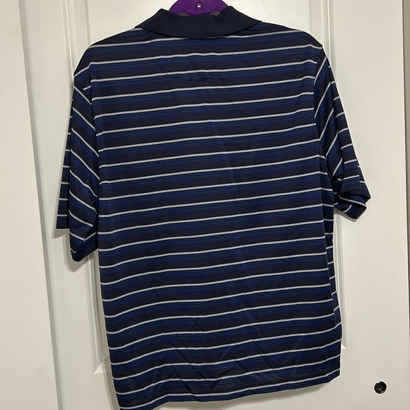 Men’s Palm Beach Golf Performance Blue Polo Button Down Size Medium - Picture 7 of 7